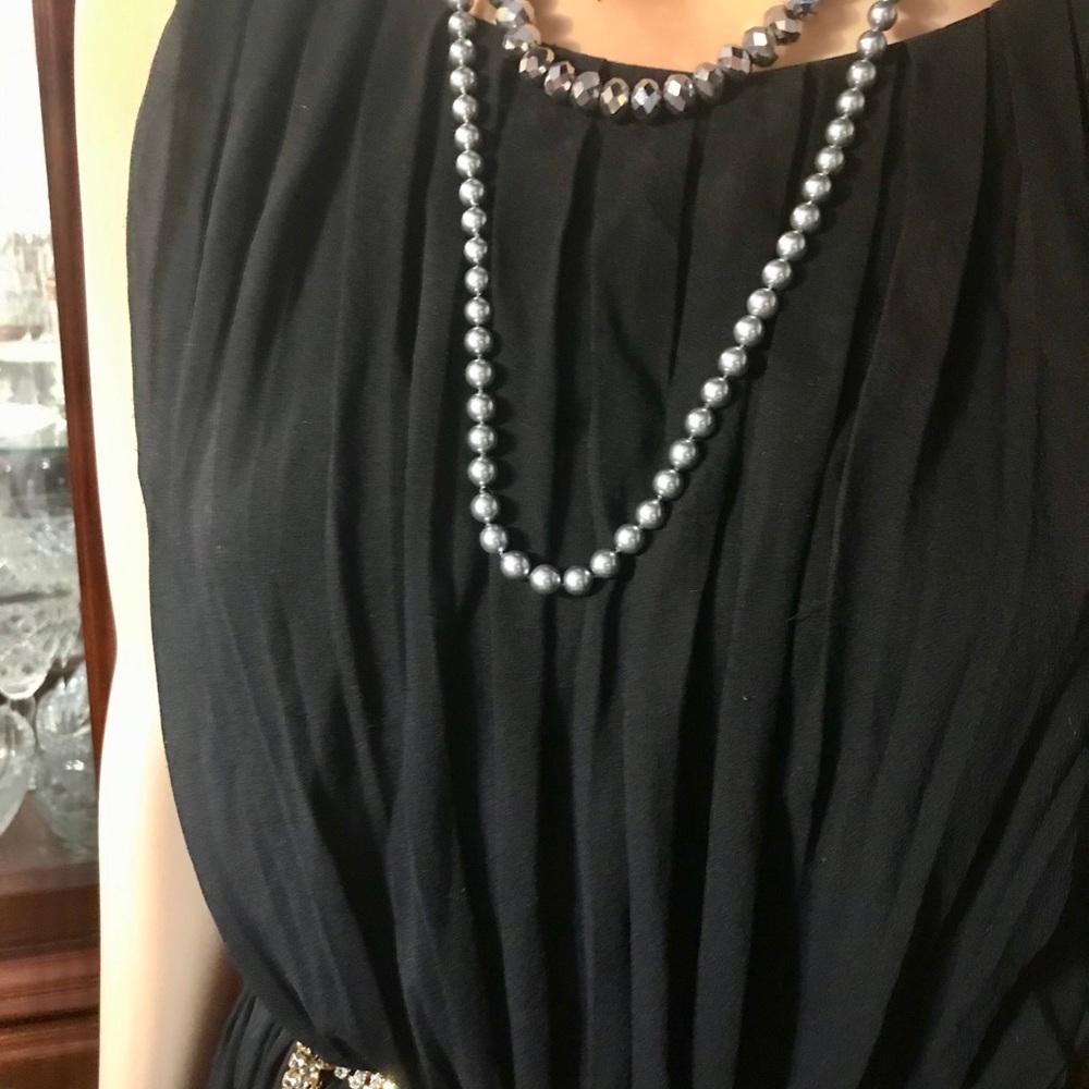 Nina Ricci cocktail silk dress France 6-8 - Picture 7 of 10
